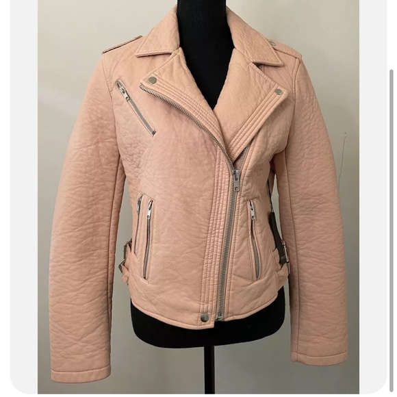 Forever 21 Jackets & Blazers - Forever 21 Pink Faux Leather Jacket Moto Biker NWT Pinup Rockabilly Barbiecore